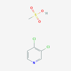 molecular formula C6H7Cl2NO3S B1453355 3,4-Dichloropyridine methanesulfonate CAS No. 1215561-47-9