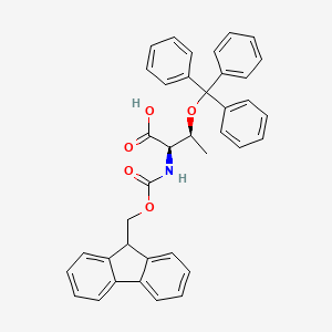 molecular formula C38H33NO5 B1453356 Fmoc-D-Thr(Trt)-OH CAS No. 682800-84-6