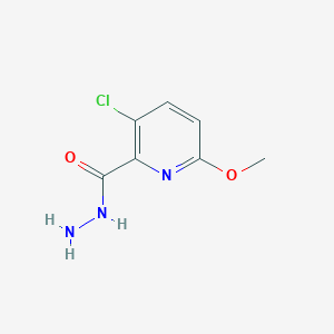 molecular formula C7H8ClN3O2 B1453357 3-Chloro-6-methoxypyridine-2-carbohydrazide CAS No. 1257535-40-2