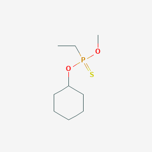 molecular formula C9H19O2PS B14533585 O-Cyclohexyl O-methyl ethylphosphonothioate CAS No. 62507-68-0