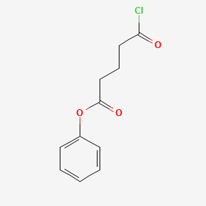 molecular formula C11H11ClO3 B14533605 Phenyl 5-chloro-5-oxopentanoate CAS No. 62615-85-4