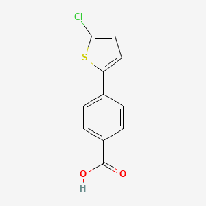 molecular formula C11H7ClO2S B1453361 4-(5-氯噻吩-2-基)苯甲酸 CAS No. 290326-23-7