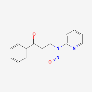molecular formula C14H13N3O2 B14533618 N-(3-Oxo-3-phenylpropyl)-N-pyridin-2-ylnitrous amide CAS No. 62366-07-8