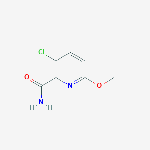 molecular formula C7H7ClN2O2 B1453362 3-Chloro-6-methoxypyridine-2-carboxamide CAS No. 1257535-44-6
