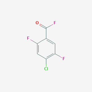 B145337 4-Chloro-2,5-difluorobenzoyl fluoride CAS No. 132794-09-3