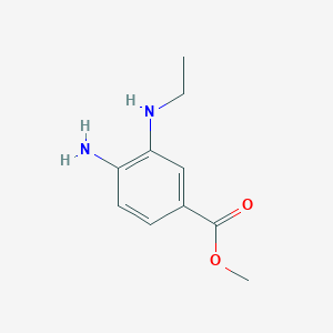 molecular formula C10H14N2O2 B1453372 Methyl 4-amino-3-(ethylamino)benzoate CAS No. 1242268-09-2