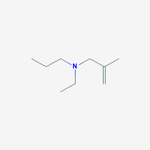 molecular formula C9H19N B14533776 N-Ethyl-2-methyl-N-propylprop-2-en-1-amine CAS No. 62721-81-7