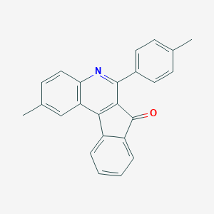 7H-Indeno(2,1-c)quinolin-7-one, 2-methyl-6-(4-methylphenyl)-