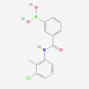molecular formula C14H13BClNO3 B1453390 N-(3-Chloro-2-methylphenyl) 3-boronobenzamide CAS No. 1072946-02-1