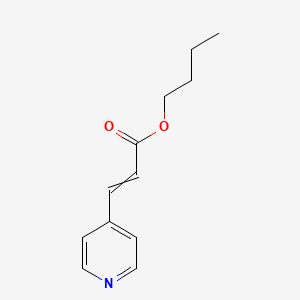 molecular formula C12H15NO2 B14533968 Butyl 3-(pyridin-4-YL)prop-2-enoate CAS No. 62230-14-2