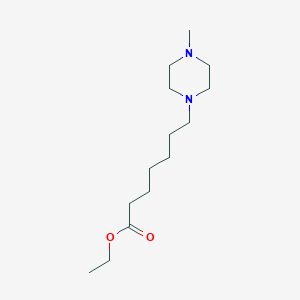 molecular formula C14H28N2O2 B14533974 Ethyl 7-(4-methylpiperazin-1-yl)heptanoate CAS No. 62522-23-0