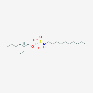 molecular formula C18H39NO4PS- B14534011 Decylsulfinamoyl(2-ethylhexoxy)phosphinate CAS No. 62277-94-5