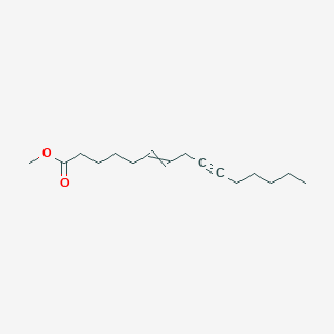 molecular formula C16H26O2 B14534053 Methyl pentadec-6-en-9-ynoate CAS No. 62285-69-2