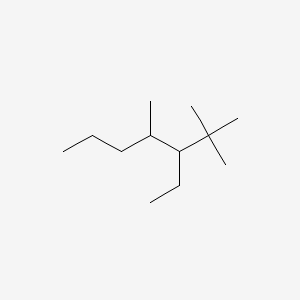 molecular formula C12H26 B14534097 3-Ethyl-2,2,4-trimethylheptane CAS No. 62199-07-9