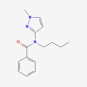 molecular formula C15H19N3O B14534108 N-Butyl-N-(1-methyl-1H-pyrazol-3-yl)benzamide CAS No. 62399-77-3