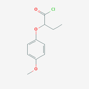 molecular formula C11H13ClO3 B1453411 2-(4-Methoxyphenoxy)butanoyl chloride CAS No. 679837-25-3