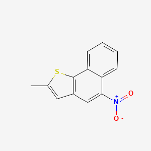 molecular formula C13H9NO2S B14534143 2-Methyl-5-nitronaphtho[1,2-B]thiophene CAS No. 62615-42-3