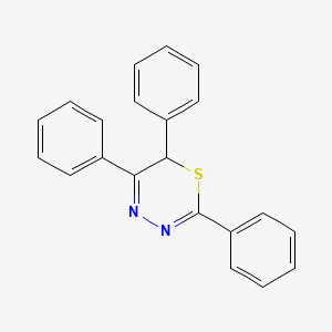 molecular formula C21H16N2S B14534190 2,5,6-Triphenyl-6H-1,3,4-thiadiazine CAS No. 62625-69-8