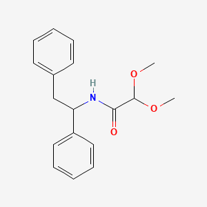 molecular formula C18H21NO3 B14534228 N-(1,2-Diphenylethyl)-2,2-dimethoxyacetamide CAS No. 62373-72-2