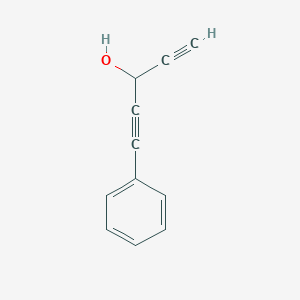 molecular formula C11H8O B14534240 1,4-Pentadiyn-3-ol, 1-phenyl- CAS No. 62679-57-6