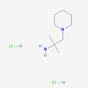 molecular formula C9H22Cl2N2 B1453428 1-Piperidineethanamine,a,a-dimethyl-,dihydrochloride CAS No. 1089314-24-8