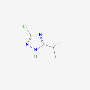 molecular formula C5H8ClN3 B1453430 3-chloro-5-isopropyl-1H-1,2,4-triazole CAS No. 54671-65-7
