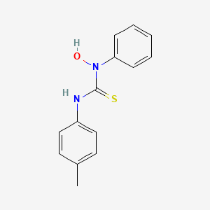 molecular formula C14H14N2OS B14534307 N-Hydroxy-N'-(4-methylphenyl)-N-phenylthiourea CAS No. 62592-94-3