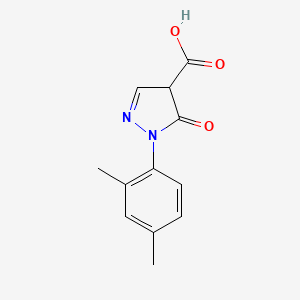 molecular formula C12H12N2O3 B1453437 1-(2,4-dimethylphenyl)-5-oxo-4H-pyrazole-4-carboxylic acid CAS No. 1204297-52-8
