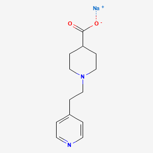 molecular formula C13H17N2NaO2 B1453439 Sodium 1-(2-pyridin-4-ylethyl)piperidine-4-carboxylate CAS No. 1158260-61-7