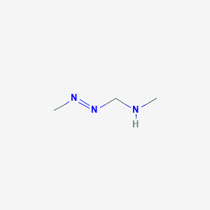 molecular formula C3H9N3 B14534398 N-Methyl-1-[(E)-methyldiazenyl]methanamine CAS No. 62655-28-1
