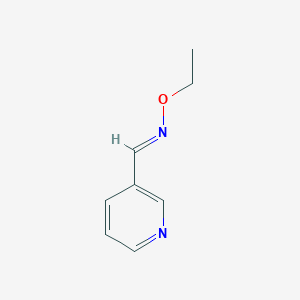 molecular formula C8H10N2O B145344 (E)-N-ethoxy-1-pyridin-3-ylmethanimine CAS No. 126527-27-3