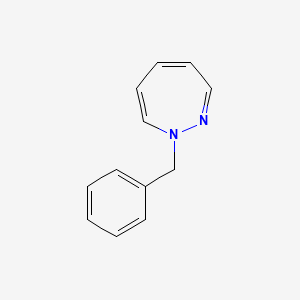 molecular formula C12H12N2 B14534412 1-Benzyl-1H-1,2-diazepine CAS No. 62219-49-2