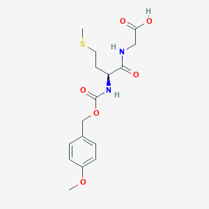 molecular formula C16H22N2O6S B14534413 N-{[(4-Methoxyphenyl)methoxy]carbonyl}-L-methionylglycine CAS No. 62605-38-3