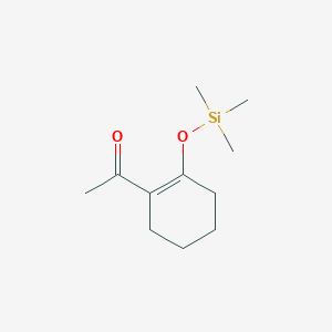 molecular formula C11H20O2Si B14534423 Ethanone, 1-[2-[(trimethylsilyl)oxy]-1-cyclohexen-1-yl]- CAS No. 62269-46-9