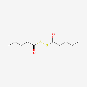 molecular formula C10H18O2S2 B14534433 S-pentanoylsulfanyl pentanethioate CAS No. 62652-56-6