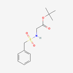 molecular formula C13H19NO4S B1453448 Tert-butyl 2-(phenylmethylsulfonamido)acetate CAS No. 1015856-04-8