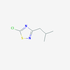molecular formula C6H9ClN2S B1453454 5-Chloro-3-(2-methylpropyl)-1,2,4-thiadiazole CAS No. 89641-65-6