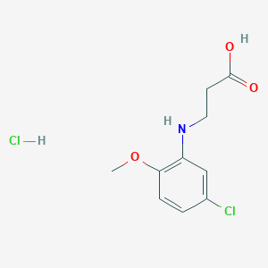 3-[(5-Chloro-2-methoxyphenyl)amino]propanoic acid hydrochloride