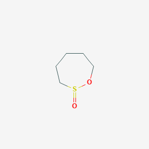 molecular formula C5H10O2S B14534646 1,2-Oxathiepane, 2-oxide CAS No. 62296-05-3