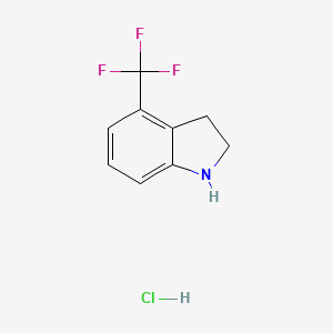 molecular formula C9H9ClF3N B1453466 4-(Trifluoromethyl)indoline hydrochloride CAS No. 1209980-57-3