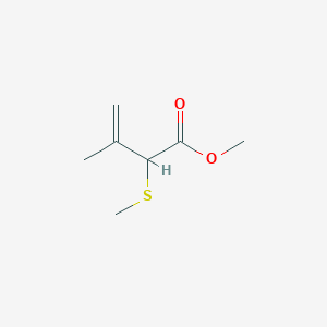 molecular formula C7H12O2S B14534660 Methyl 3-methyl-2-(methylsulfanyl)but-3-enoate CAS No. 62418-59-1