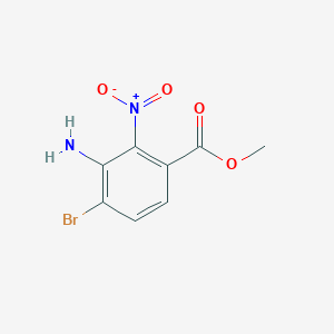 Methyl 3-amino-4-bromo-2-nitrobenzoate