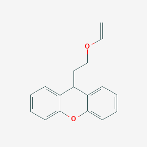 molecular formula C17H16O2 B14534715 9-[2-(Ethenyloxy)ethyl]-9H-xanthene CAS No. 62333-63-5