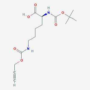 molecular formula C15H24N2O6 B1453478 N2-[(1,1-Dimethylethoxy)carbonyl]-N6-[(2-propynyloxy)carbonyl]-L-lysine CAS No. 1202704-91-3