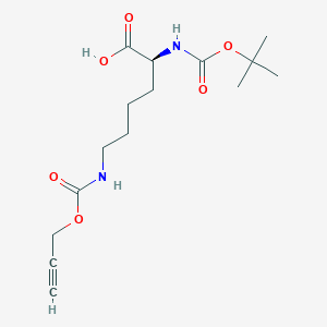 (S)-2-(tert-butoxycarbonylamino)-6-((prop-2-ynyloxy)carbonylamino)hexanoic acid