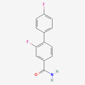 molecular formula C13H9F2NO B1453480 4',2-Difluorobiphenyl-4-carboxamide CAS No. 1214346-76-5