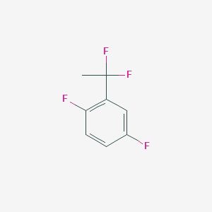 molecular formula C8H6F4 B1453484 2-(1,1-Difluoroethyl)-1,4-difluorobenzene CAS No. 1138445-05-2