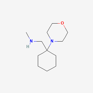 molecular formula C12H24N2O B1453486 N-Methyl-1-(1-morpholin-4-ylcyclohexyl)methanamine CAS No. 938458-83-4