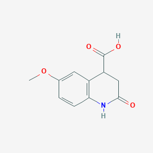 6-Methoxy-2-oxo-1,2,3,4-tetrahydroquinoline-4-carboxylic acid