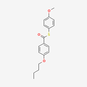 molecular formula C18H20O3S B14534887 S-(4-Methoxyphenyl) 4-butoxybenzene-1-carbothioate CAS No. 62525-74-0